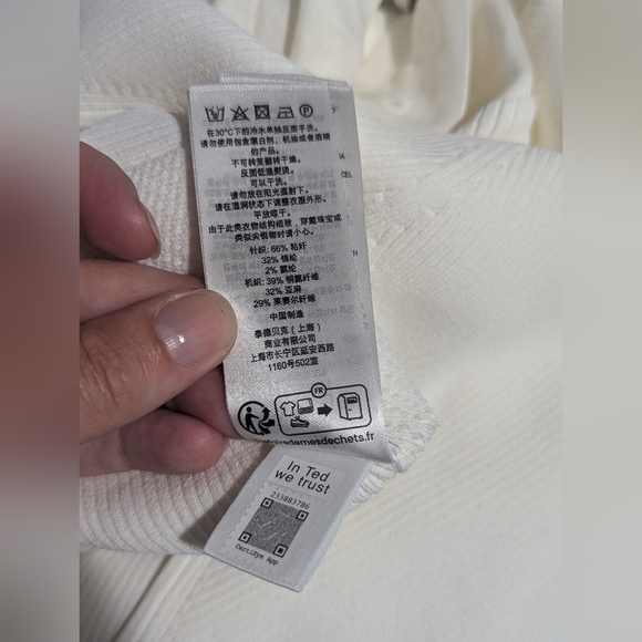 Ted Baker  Tabbiaa white off the shoulder wide leg jumpsuit. Sz 3 - Picture 13 of 16